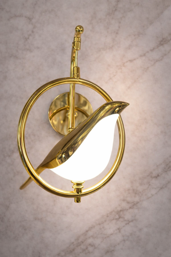 LED Ring Bird Wall Lamp/1