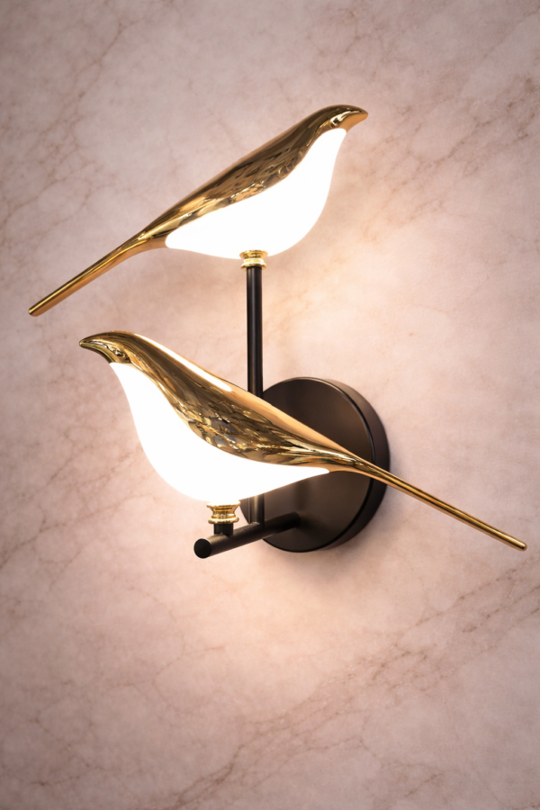 LED 2 Bird Wall Lamp D13/2