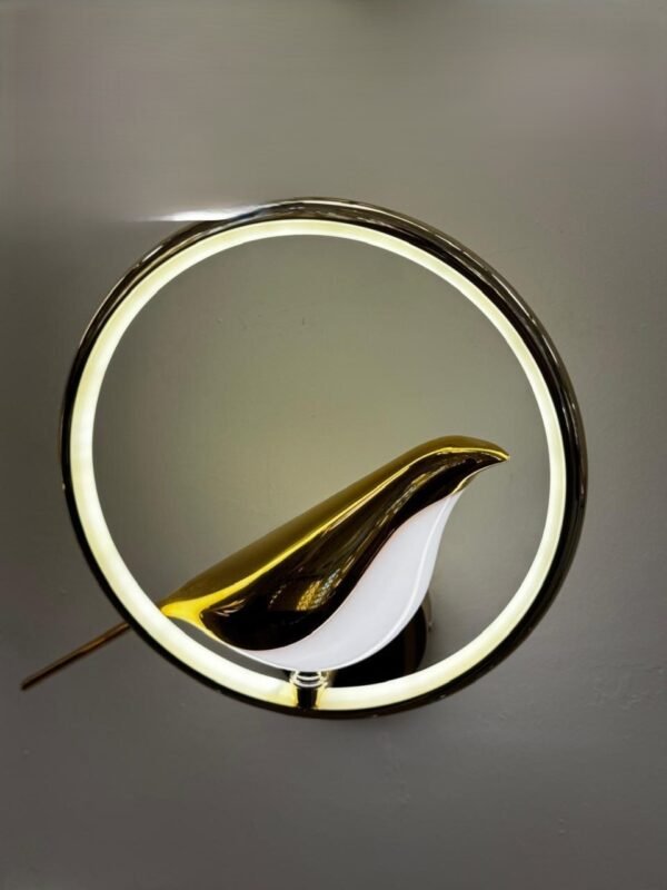 LED Ring Bird Wall Lamp/1