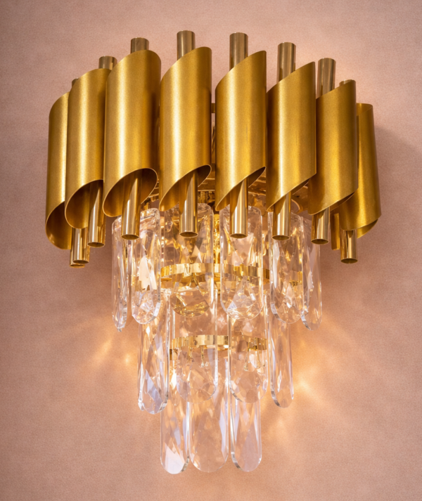 Luxury Crystal Wall Light (Gold Finish) 9001/2