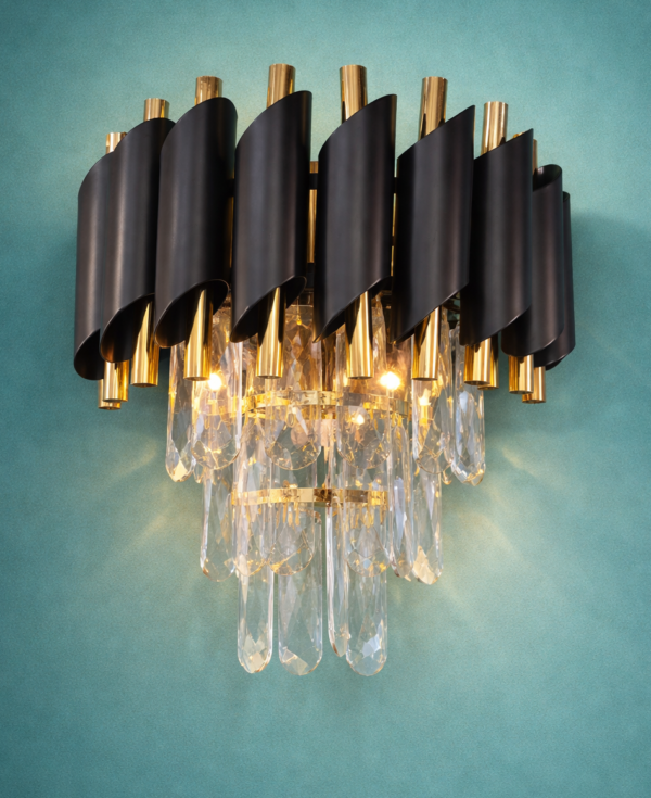 Modern Wall Sconce (Black & Gold) 9001/2