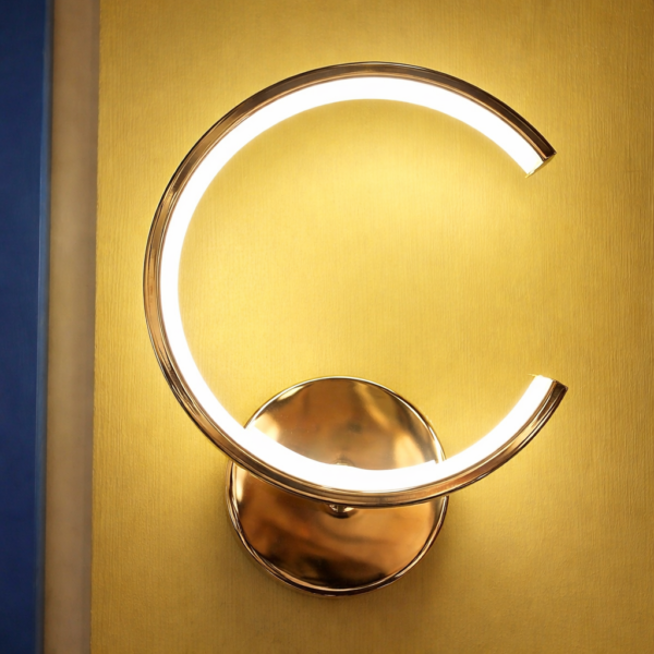 LED Sleek Golden Wall Light 3option